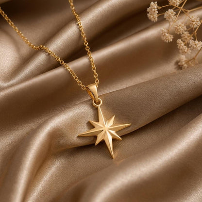 North Star Necklace | Sterling Silver | Celestial Theme | Inspirational Gift