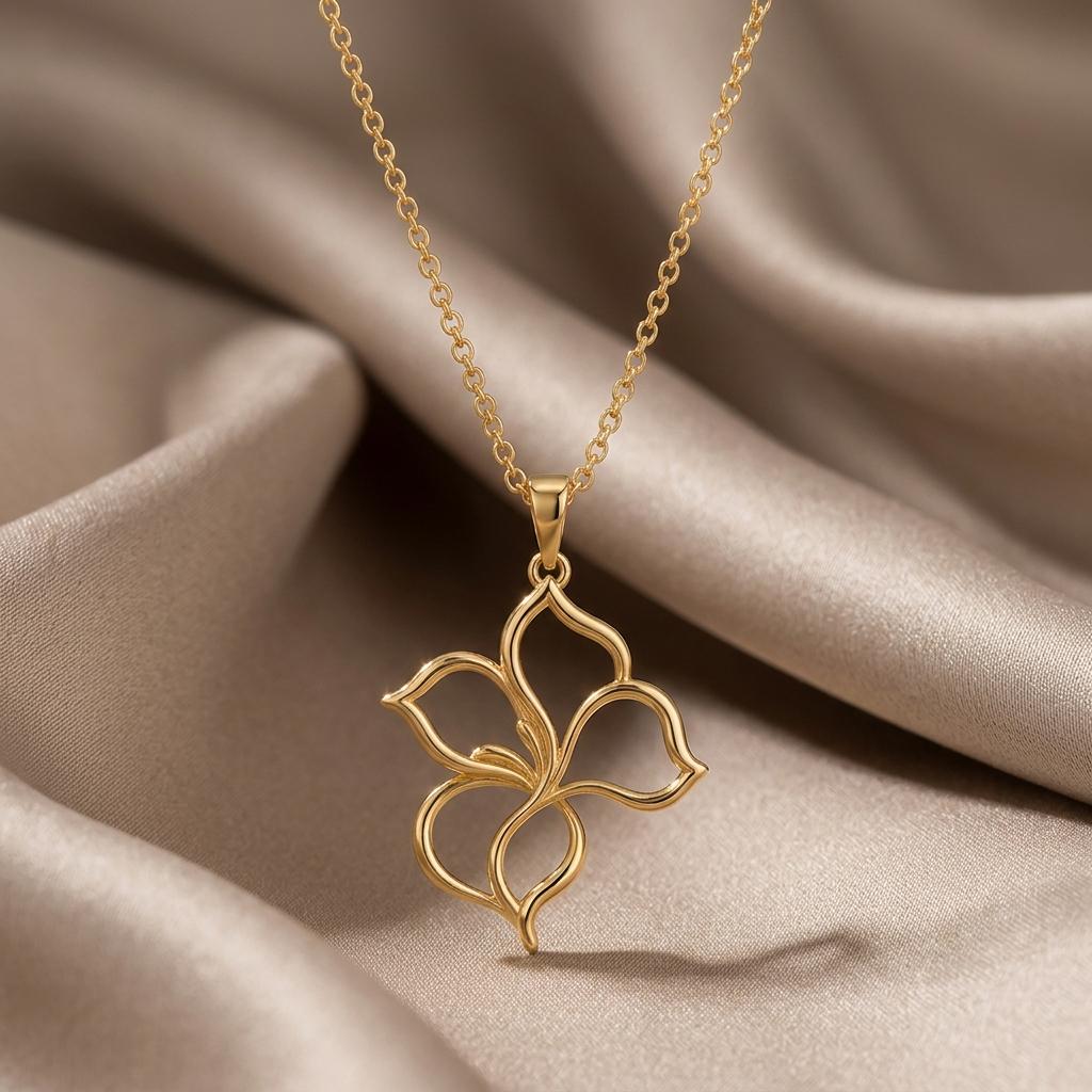 Velvet Petal Pendant | 925 Sterling Silver | Delicate Floral Design | Thoughtful Gift for Her