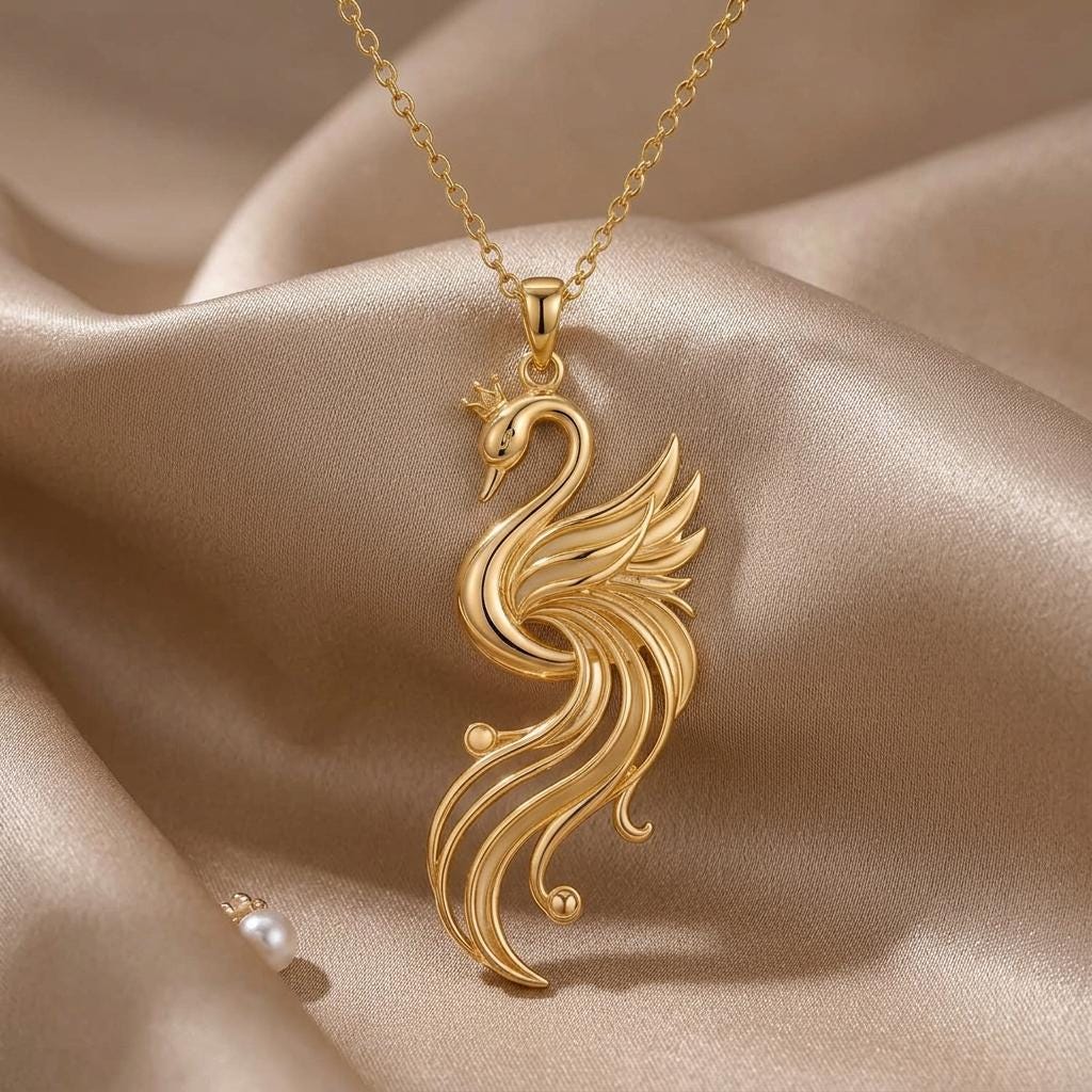 Aurora Swan Pendant | 925 Sterling Silver | Regal Graceful Design | Symbolic Special Occasion Gift