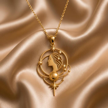 Venus Aura Necklace | Sterling Silver | Celestial Goddess Style | Empowerment Gift for Her