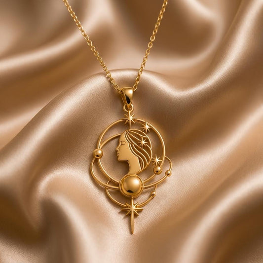 Venus Aura Necklace | Sterling Silver | Celestial Goddess Style | Empowerment Gift for Her