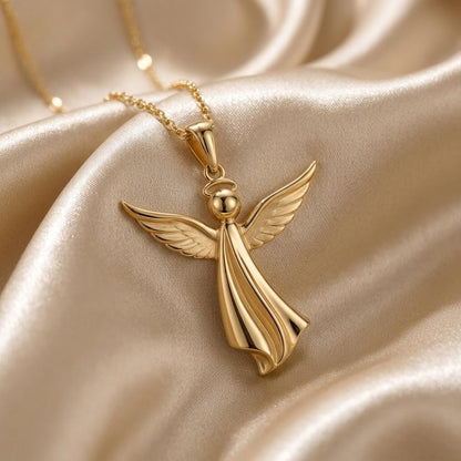 Sculpted Angel Pendant | 925 Sterling Silver | Guardian Angel Theme | Sympathy & Protection Gift