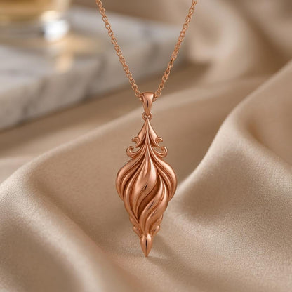 Sacred Aurora Drop pendant | Sterling Silver | Organic Flowing Design | Meaningful Gift for Her