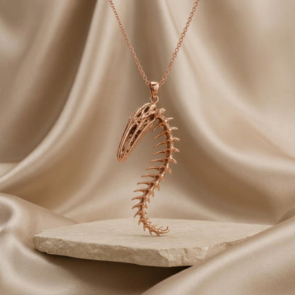Whale Spine Relic pendant | 925 Sterling Silver | Oceanic Relic Style | Unique Nature Gift