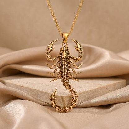 Fossil Scorpion Spine | Sterling Silver | Gothic Primal Design | Unique Statement Gift