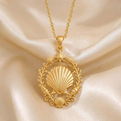 Shell Halo Pendant | 925 Sterling Silver | Oceanic Coastal Theme | Meaningful Keepsake Gift