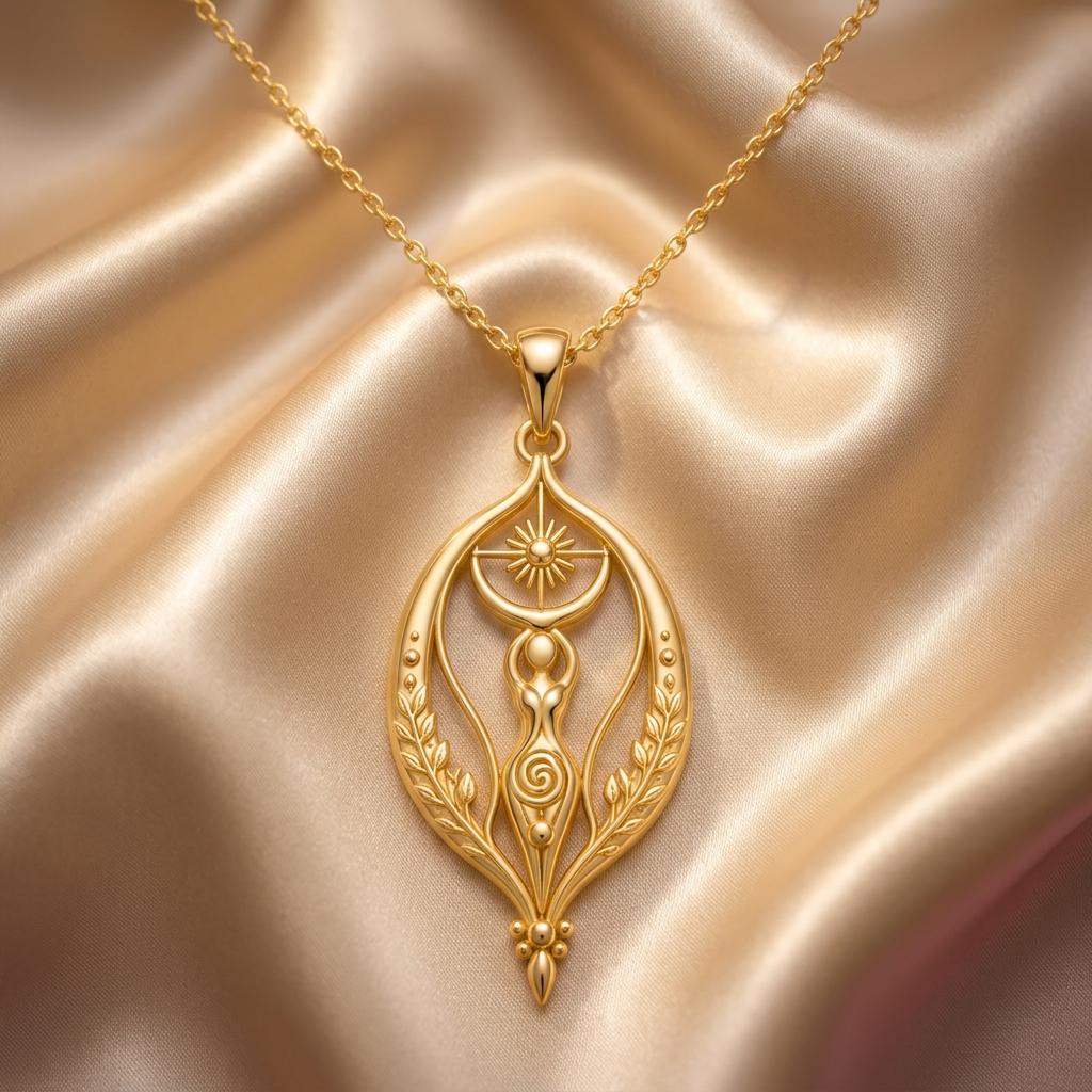 Sacred Womb Necklace | 925 Sterling Silver | Goddess Fertility Symbol | Empowerment Gift