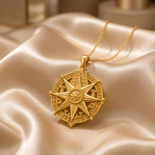 Babylon Star Necklace | 925 Sterling Silver | Ancient Celestial Symbolism | Unique Meaningful Gift