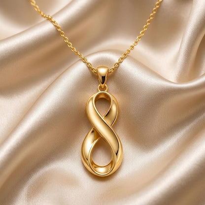 Infinity Fold Pendant | Gold Plated Sterling Silver | Elegant Timeless Design | Meaningful Keepsake Gift