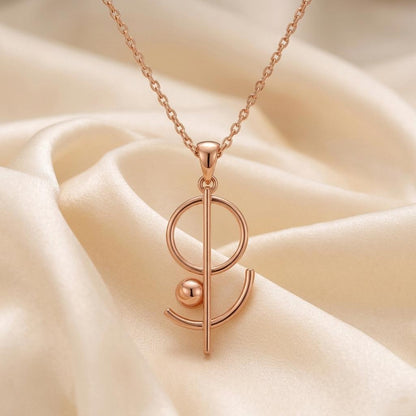 Floating Geometry Necklace | Sterling Silver | Modern Minimalist | Thoughtful Gift