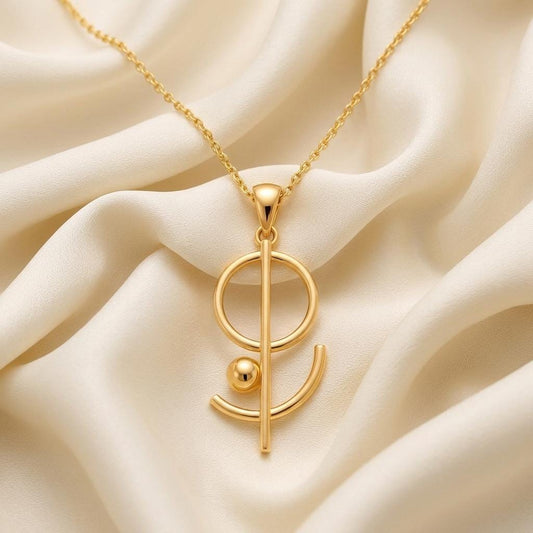 Floating Geometry Necklace | Sterling Silver | Modern Minimalist | Thoughtful Gift