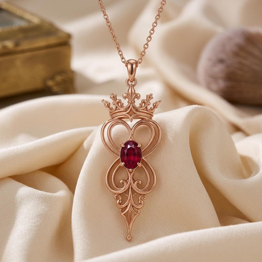 Infinity Queen Pendant | 925 Sterling Silver | Regal Filigree Design | Empowerment Gift