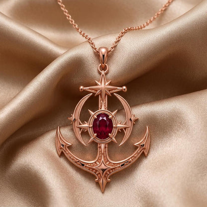 Celestial Anchor Pendant | 925 Sterling Silver | Celestial Nautical Style | Meaningful Keepsake Gift