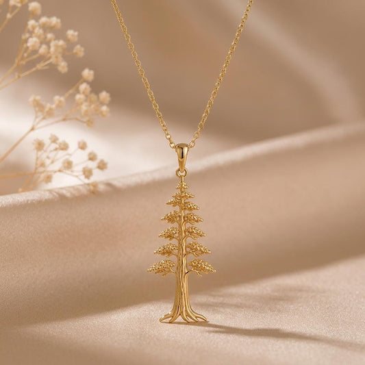 Redwood Spirit Necklace | 925 Sterling Silver Jewelry | Nature Tree Theme Jewelry | Meaningful Gift for Her