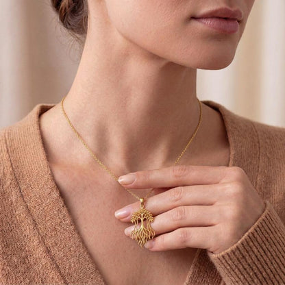 Banyan Flow Necklace | Sterling Silver | Tree of Life Theme | Meaningful Gift