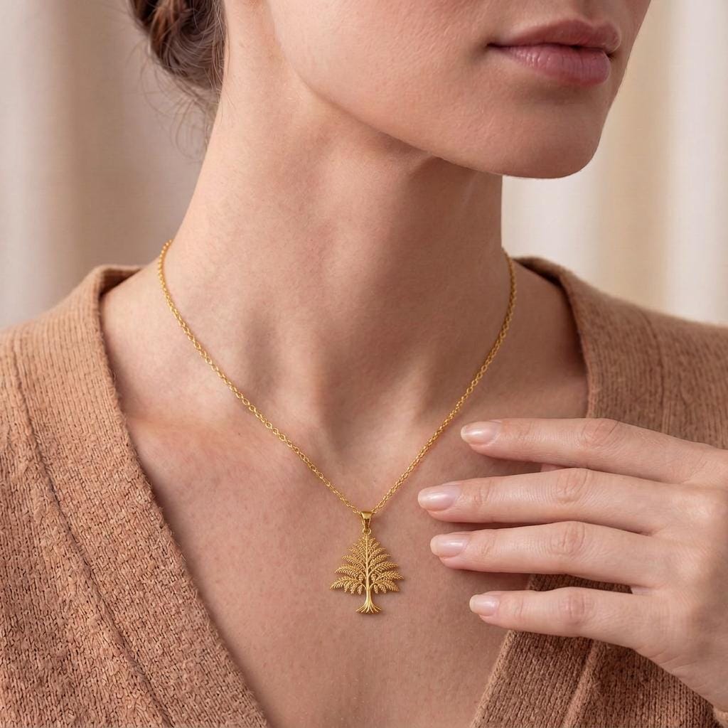 Fern Tree Pendant | 925 Sterling Silver | Nature Inspired | Thoughtful Gift