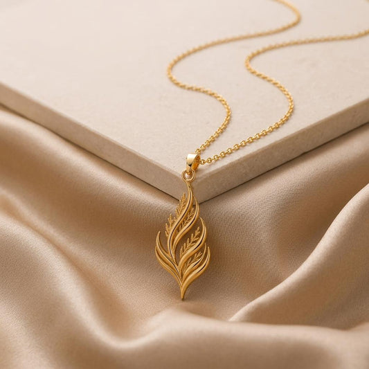 Cedar Flame Necklace | 925 Sterling Silver | Nature Inspired Design | Meaningful Gift for Her