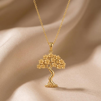 Sakura Bloom Pendant | 925 Sterling Silver | Cherry Blossom Tree | Symbolic Gift