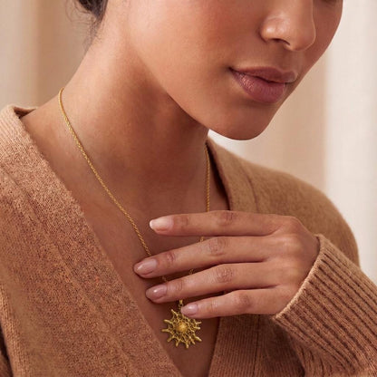 Betelgeuse Star Pendant Necklace | 925 Sterling Silver | Cosmic Textured Design | Unique Gift for Stargazers
