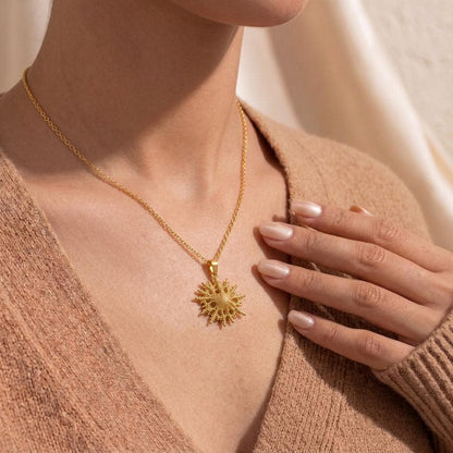 Procyon Star Pendant Necklace | Sterling Silver Necklace | Celestial Starburst Design | Meaningful Gift for Her
