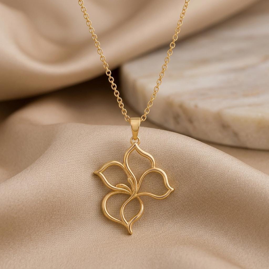 Velvet Petal Pendant | 925 Sterling Silver | Delicate Floral Design | Thoughtful Gift for Her