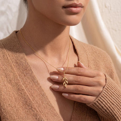 Sacred Willow Necklace | 925 Sterling Silver | Nature Inspired Botanical | Thoughtful Sympathy Gift