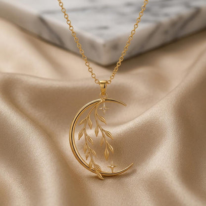 Celestial Willow Pendant | Sterling Silver | Celestial Nature Theme | Symbolic Nature Gift