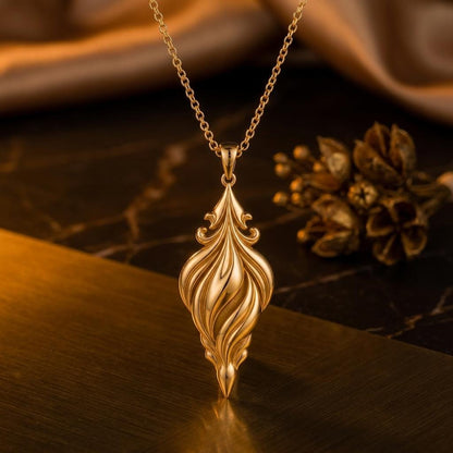 Sacred Aurora Drop pendant | Sterling Silver | Organic Flowing Design | Meaningful Gift for Her