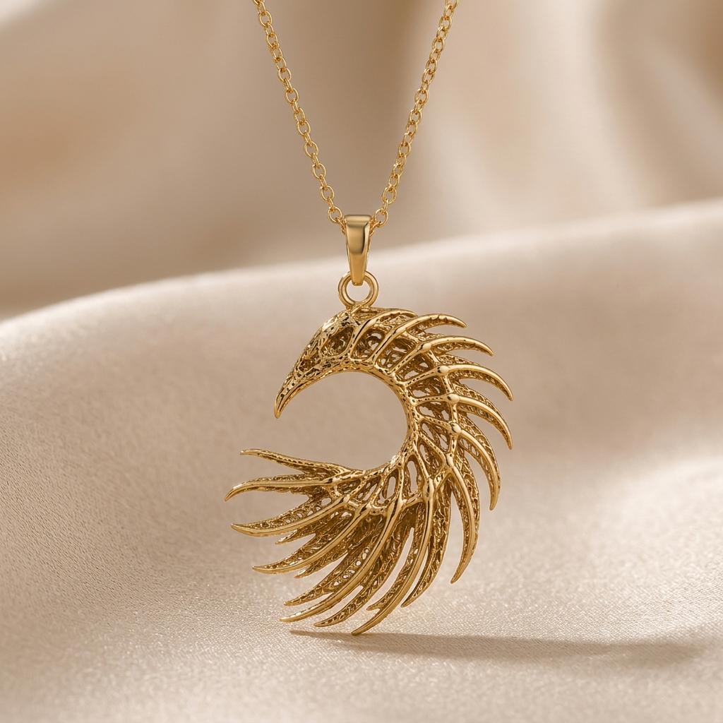 Eclipse Serpent Pendant | 925 Sterling Silver | Mythological Celestial Theme | Symbolic Gift for Her