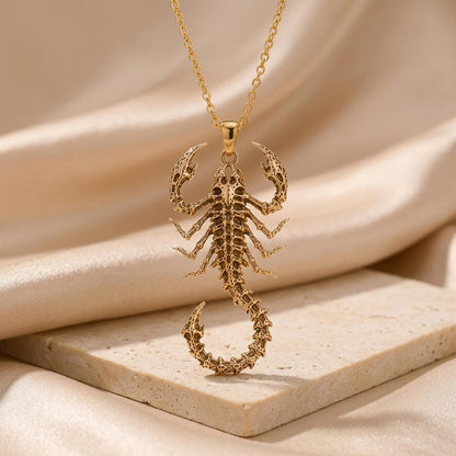 Fossil Scorpion Spine | Sterling Silver | Gothic Primal Design | Unique Statement Gift