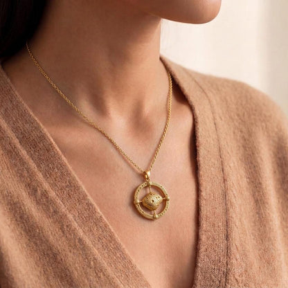 Gaspra Asteroid Pendant Necklace | Sterling Silver | Cosmic & Celestial | Gift for Space Lovers