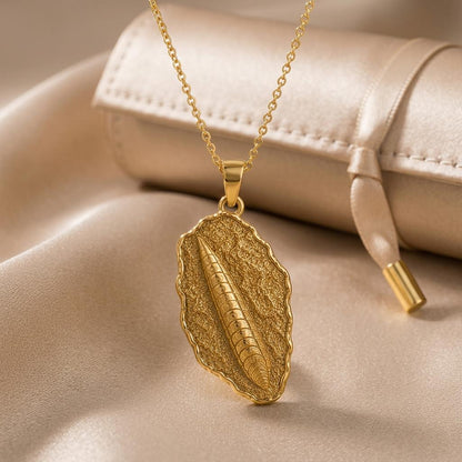 Orthoceras Fossil Pendant Necklace | 925 Sterling Silver | Ancient Fossil Theme | Unique Nature Gift