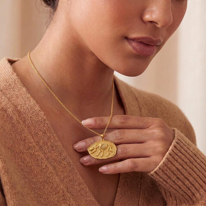 Entelodon Fossil Pendant Necklace | 925 Sterling Silver | Paleontology Inspired | Unique Statement Gift