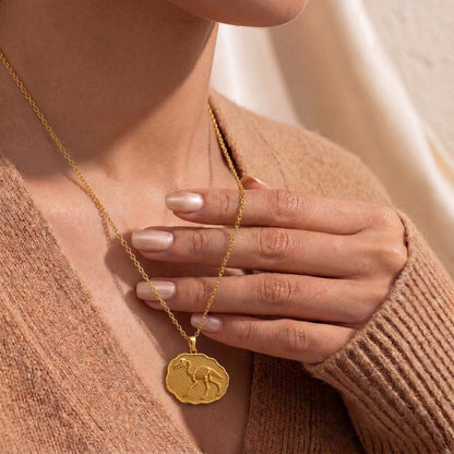 Titanis Fossil Pendant Necklace | 925 Sterling Silver | Paleontology Theme | Unique Gift for Science Lovers