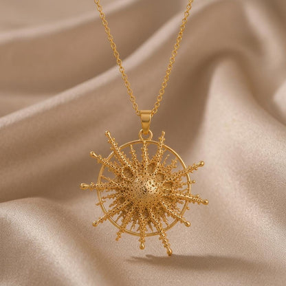 Pollux Star Pendant Necklace | 925 Sterling Silver | Celestial Sunburst Design | Inspirational Gift for Her