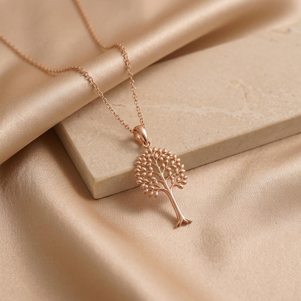 Aspen Glow Pendant | 925 Sterling Silver | Tree of Life Design | Meaningful Gift