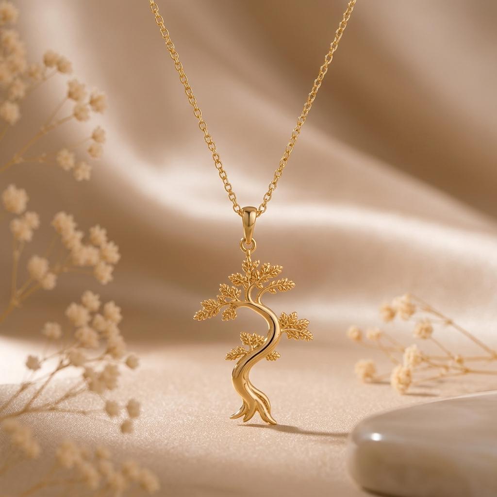 Juniper Flame Pendant | 925 Sterling Silver | Nature-Inspired Botanical | Meaningful Growth Gift