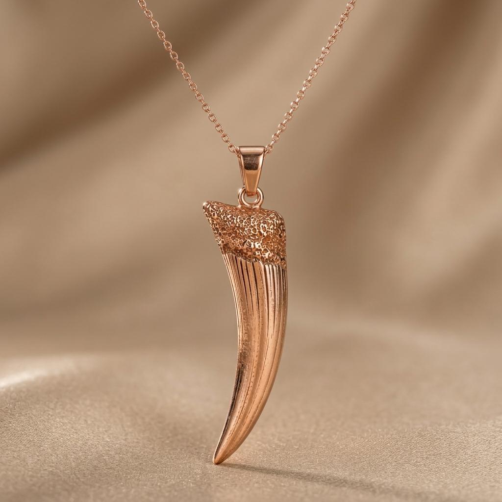 Edestus Tooth Pendant | 925 Sterling Silver Jewelry | Prehistoric Fossil Style | Unique Gift for Explorers
