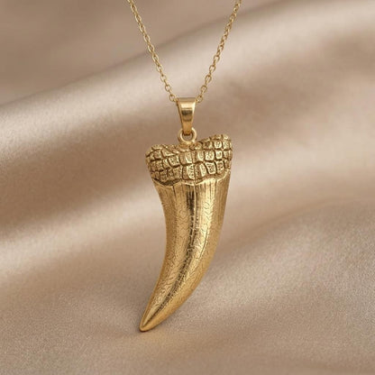 Sarcosuchus Tooth Pendant | 925 Sterling Silver for Men & Women | Ancient Fossil Inspired Jewelry | Unique Gift for History Lovers