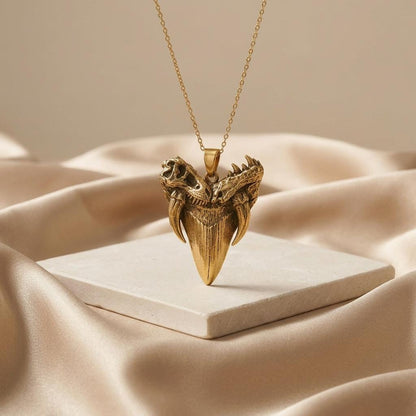 Apex Predator Relic Pendant | Sterling Silver Jewelry | Ancient Beast Theme | Unique Statement Gift
