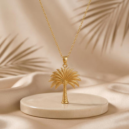 Palm Crown Necklace | 925 Sterling Silver | Nature Inspired Jewelry | Meaningful Gift for Her