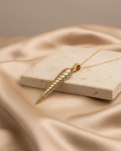Orthoceras Fossil Pendant | 925 Sterling Silver | Ancient Fossil Theme | Unique Gift for Paleontology Fans