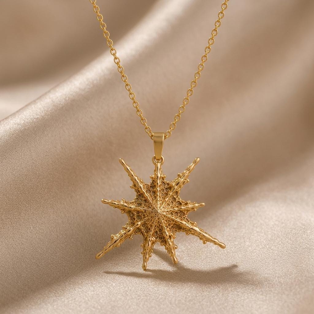 Altair Star Pendant Necklace | 925 Sterling Silver | Celestial Star Design | Thoughtful Gift for Her