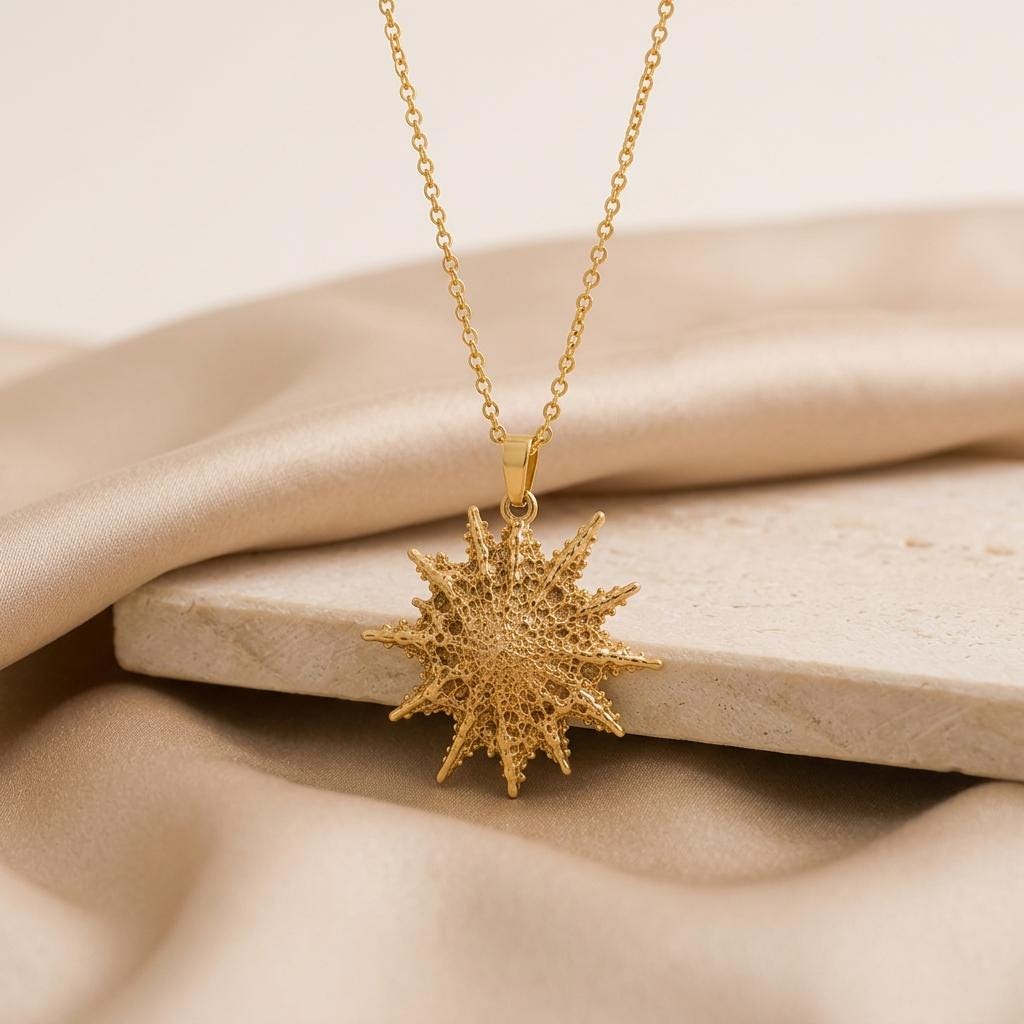 SN 1054 Supernova Pendant Necklace | Sterling Silver | Celestial Starburst | Thoughtful Gift