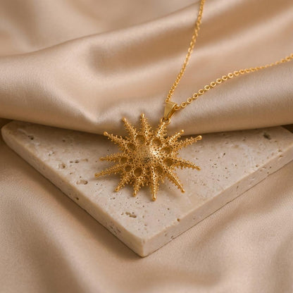 Bellatrix Star Pendant Necklace | Gold Plated Sterling Silver | Cosmic & Celestial Style | Meaningful Gift for Her