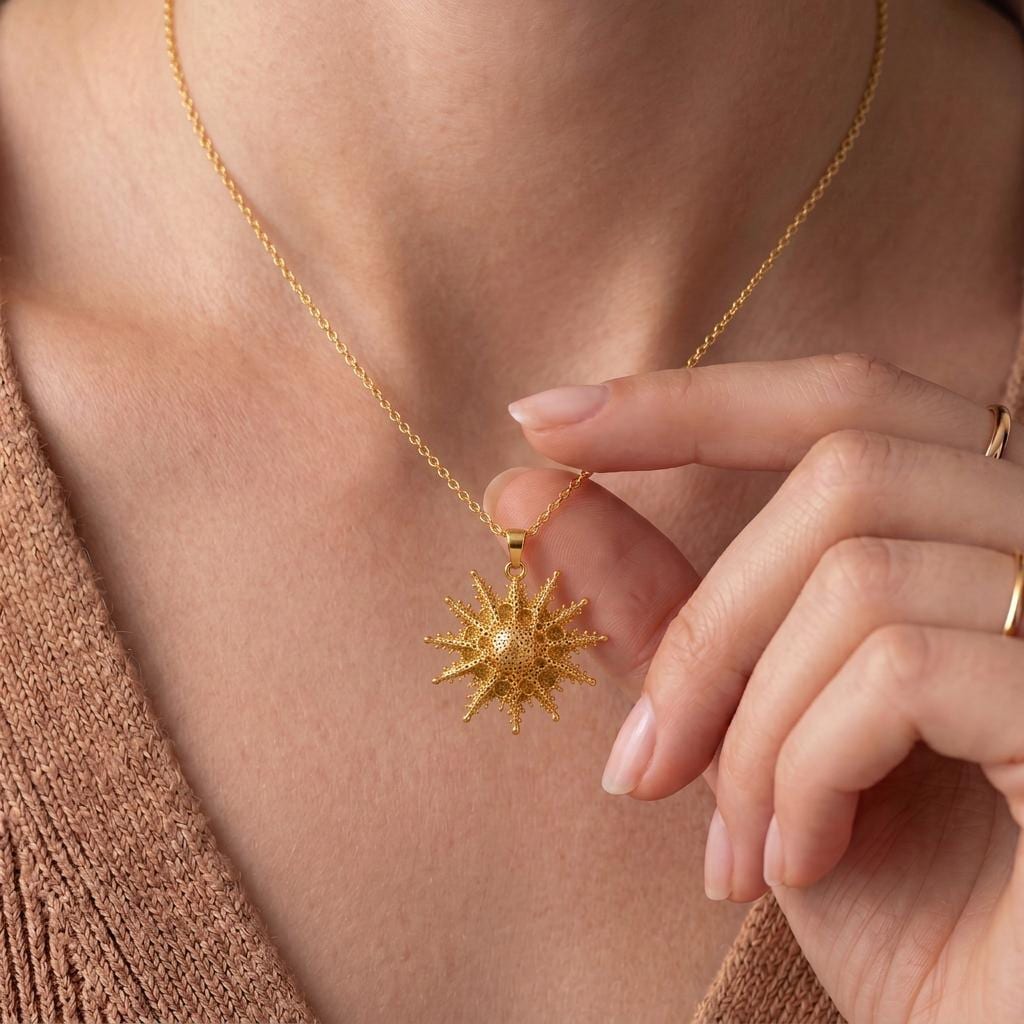Mintaka Star Pendant Necklace | 925 Sterling Silver | Celestial Textured Design | Meaningful Celestial Gift