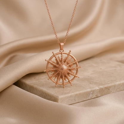Achernar Star Pendant Necklace | 925 Sterling Silver | Celestial Starburst Design | Meaningful Gift for Her