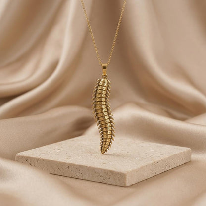 Arthropleura Pendant | 925 Sterling Silver | Paleontology Theme | Science Enthusiast Gift
