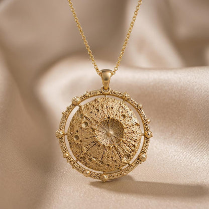 Vesta Asteroid Pendant Necklace | 925 Sterling Silver | Celestial Astronomy Style | Thoughtful Space Gift
