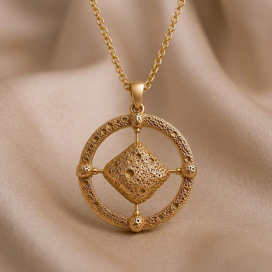 Bennu Asteroid Pendant Necklace | 925 Sterling Silver | Cosmic Astronomy Theme | Unique Gift for Space Lovers